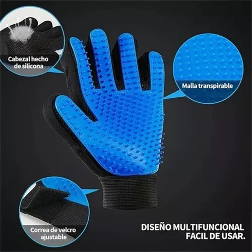 Pet Glove™| Guante para cepillar, masajear y bañar a tu mascota